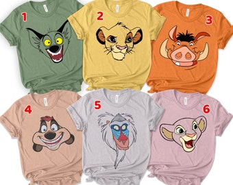 Custom Animal T-Shirts, Family matching Character Inspired Shirts