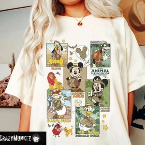 Retro Disney Mickey Shirt, Vintage Disney Animal Kingdom Shirt, Mickey And Friends Safari Shirt, Disney Safari Trip Shirt
