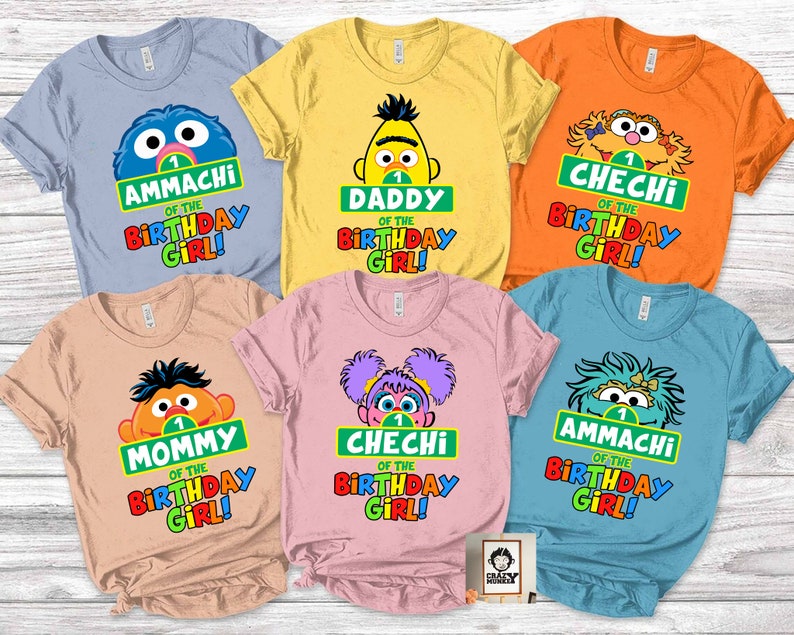 Character Birthday Family matching Shirts, theme Birthday Custom Family Tee, Personalized Family Gildan Comfort Tees for Birthday image 2