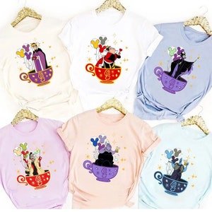 Custom Disney Villain Teacup T-Shirts, Villain Group/Team Shirts, Disney Family tee