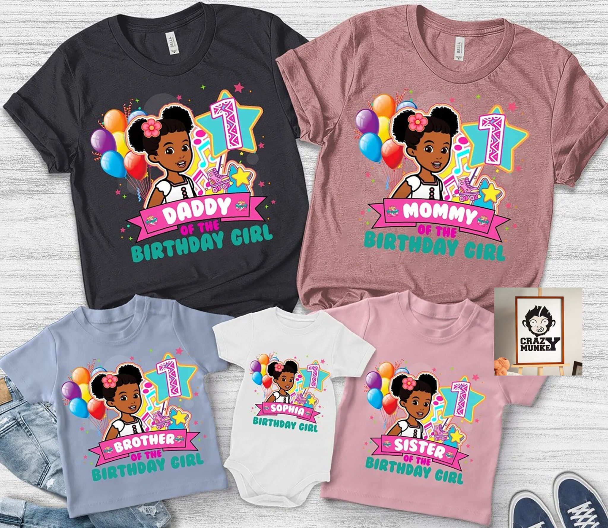 Discover Personalized Birthday family matching T-Shirt, Custom Matching Family Shirt