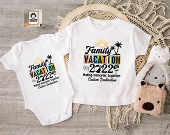 Personalized Family Vacation Making Memories Together T-Shirt, Custom Your Destination, Family Matching Shirt