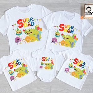 Characters birthday shirt, Customized Characters Birthday matching Family Shirt, Matching Family Birthday sweatshirt