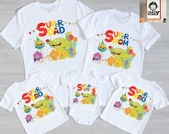 Characters birthday shirt, Customized Characters Birthday matching Family Shirt, Matching Family Birthday sweatshirt