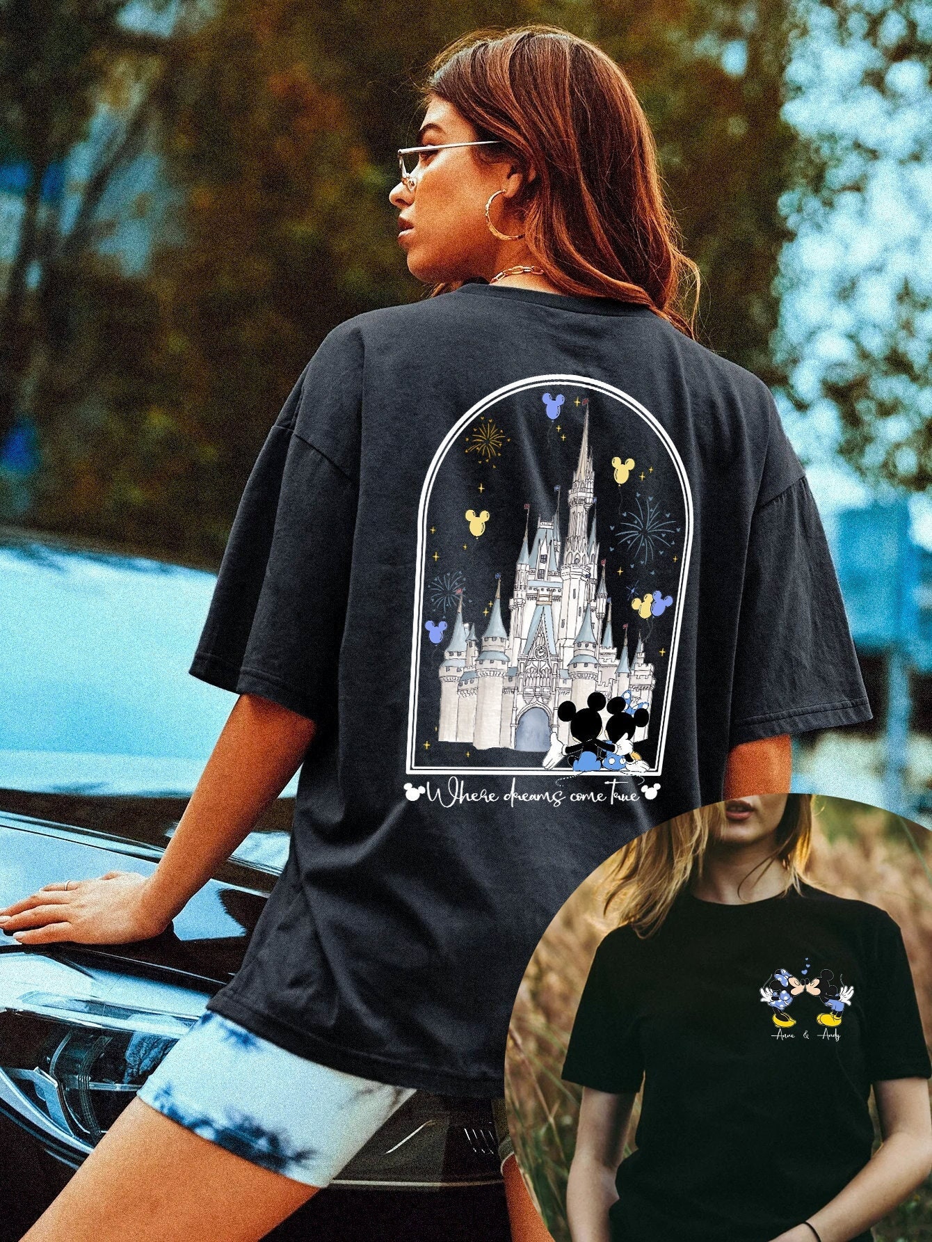 Wo Träume wahr werden Shirt, Disneyland Valentine Paar Shirt, Flitterwochen Shirt, Magic Kingdom