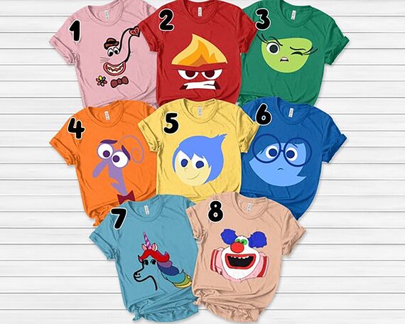 Inside Out Characters Costume Inside Out Family Shirt Inside 