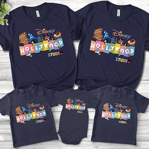 Disney Hollywood Studios Vintage T-shirt, Hollywood Studios Shirt, Hollywood Studios Trip, Disney Family Vacation matching tee