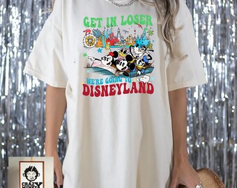 Entra en el perdedor, vamos a Disneyland, camiseta, viaje de Mickey y sus amigos a Disney, camiseta de vacaciones familiares en WDW Disneyland, camiseta de Disneyland