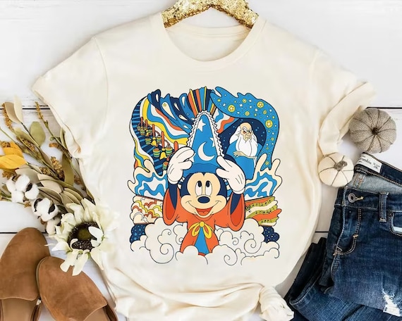 Sorcerer mickey shirt deals
