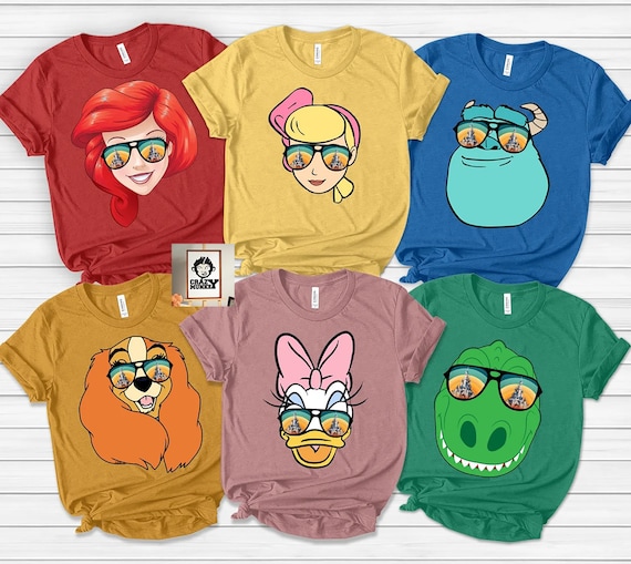 Camiseta con gafas de sol de personajes de Disney camiseta con el mejor dia de la