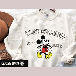 Vintage Mickey Disneyland Est 1955 shirt, Mickey Mouse 1955 shirt, Disneyland 1955 Sweatshirt, Disneyland Sweatshirt, Vintage Mickey Shirt