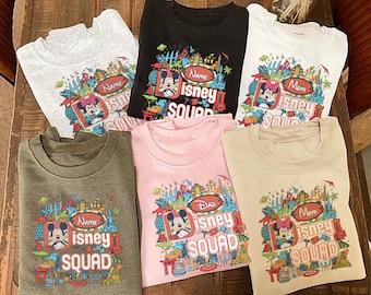 Custom Disney Squad Shirt, Disney Trip, Personalized Disney Squad Shirt, Disney Family Matching Group Shirt