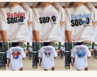 Personalized Disney All Character Birthday Shirt, Custom Disneyland Birthday Shirt, Birthday Girl Birthday Boy Sweatshirt
