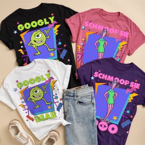 Retro Googly Bear and Schmoopsie Poo shirt, Disney Couples Matching shirt