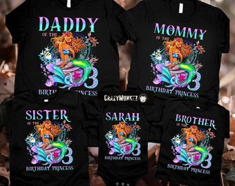 Disney Custom Little Black Mermaid matching Shirt, The Little Mermaid Make A Splash Shirt, Disney Ariel Princess, Little Black Mermaid shirt