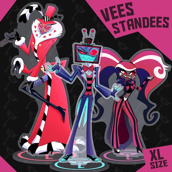 HAZBINHOTEL トレカ　セット　Vees Hazbin Hotel Vees Standees LARGE SIZE - Double Sided Acrylic (made