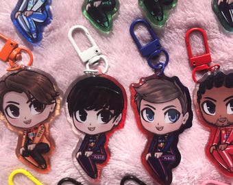 F1 Drivers Keychains 2.5" Epoxy/Acrylic Charms (Made to Order)