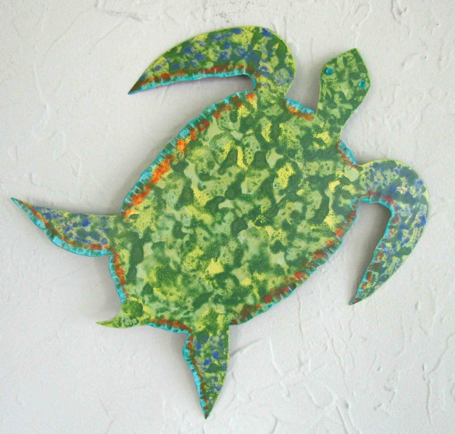 SEA TURTLE Ocean Decor Metal Wall Art Sculpture Beach House Etsy