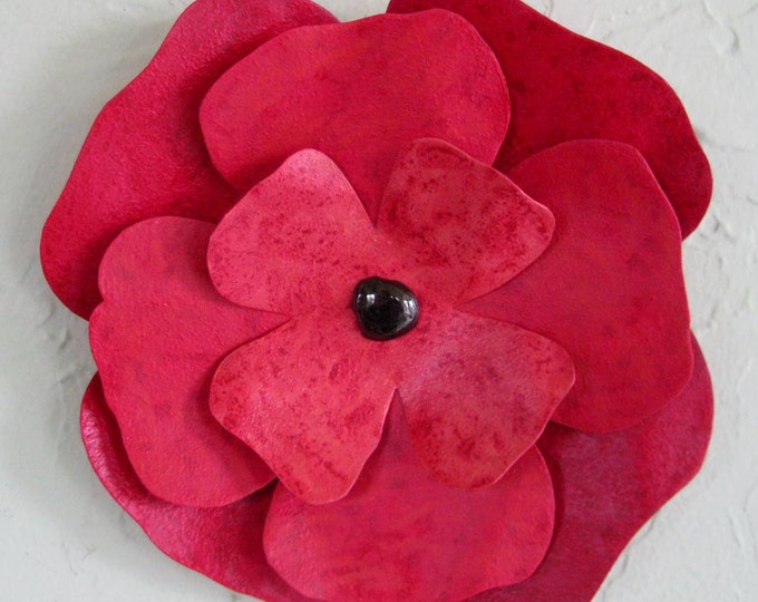 FLOWER ART Metal Wall Flower Sculpture Recycled Metal Wall Etsy