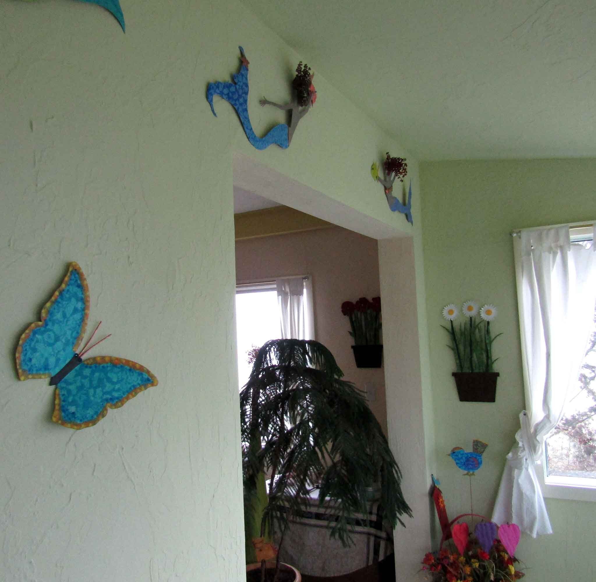 BUTTERFLY ART Wall Sculpture Recycled Metal Butterfly Indoor Etsy