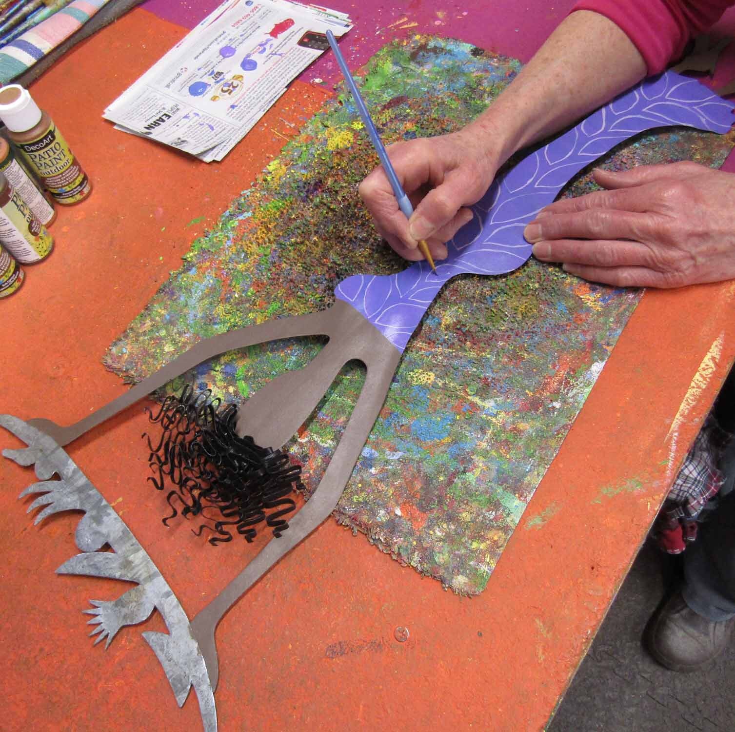 DANCING LADY Wall Art Marlene Lady with Martini Metal Etsy