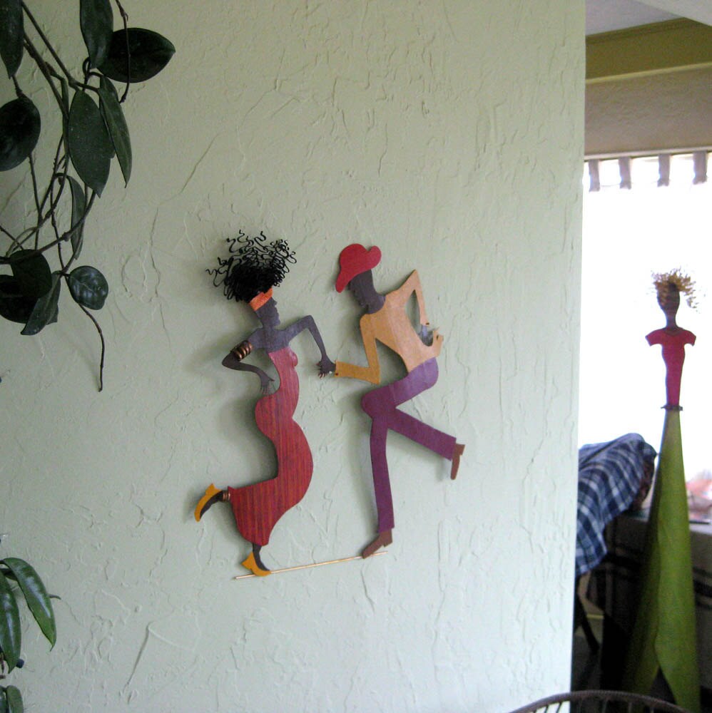CAJUN DANCE ART Wall Sculpture Recycled Metal Caribbean Decor Etsy