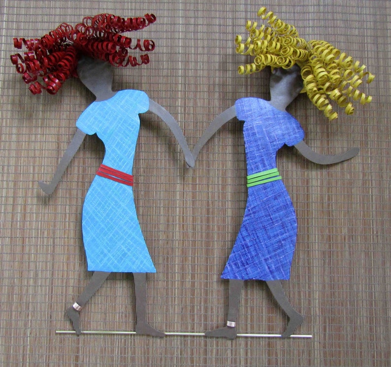 DANCE COUPLES Metal Wall Art Sculpture Dancing Duo Two Etsy
