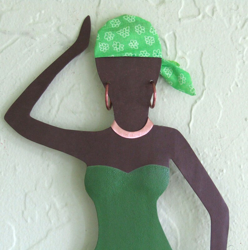 AFRICAN ART Metal Sculpture Caribbean Wall Decor African Etsy