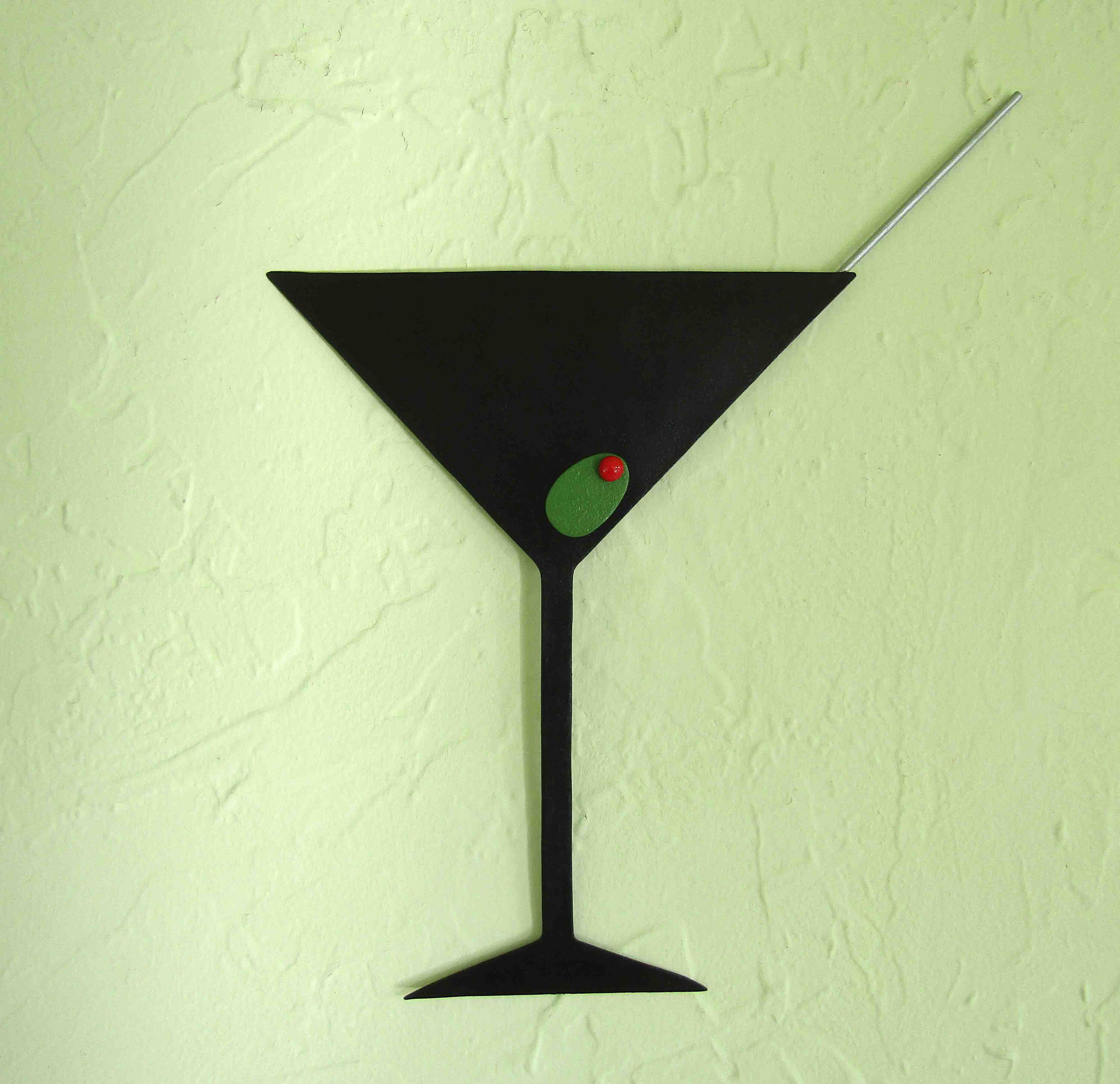 COCKTAIL ART Martini metal wall art sculpture kitchen art Etsy