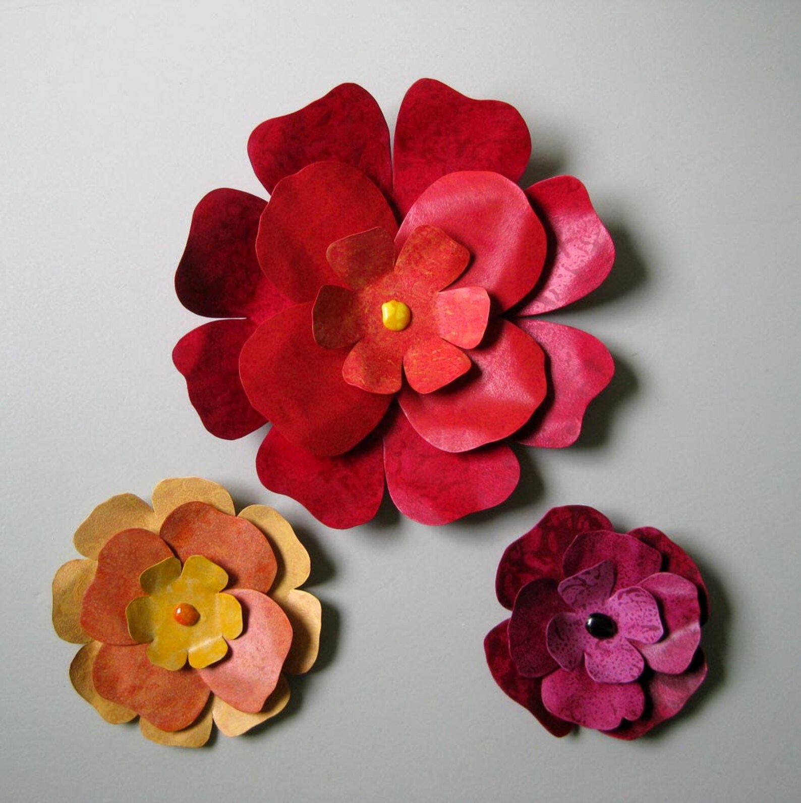 FLOWER ART Metal Wall Sculpture Kitchen Wall Decor Bathroom Etsy