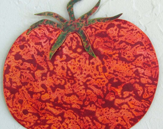 Tomato Art Metal Wall Sculpture Kitchen Wall Veggy Decor Etsy