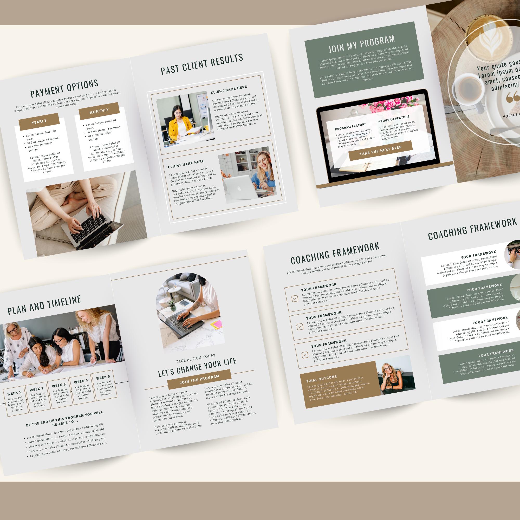 Services & Pricing Guide Client Brochure Template: Portfolio, Case ...