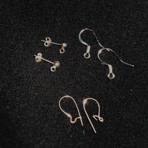 RICHARME Earring UPGRADE- Sterling Silver Post, Fish Hook or French Wire