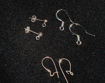 RICHARME Earring UPGRADE- Sterling Silver Post, Fish Hook or French Wire