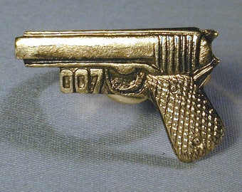 Original Vintage 1960s JAMES BOND 007 Gun Toy Ring