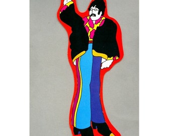 Original 1968 JOHN LENNON Yellow Submarine Bookmark Cutout