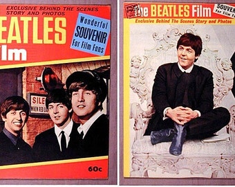 Rare 1964 BEATLES FILM Behind The Scenes Magazine w/ Great Pics