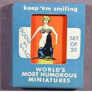 Vintage 1940s ZITO DOGS Set Scotties y más 30 cartas