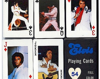 Orig. 1970s ELVIS PRESLEY Playing Cards 54 Photos Sealed - Etsy