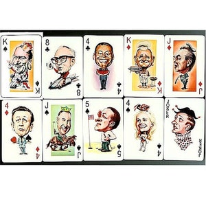 1971 Richard Nixon Era POLITICARDS Deck Playing Cards Political image 2