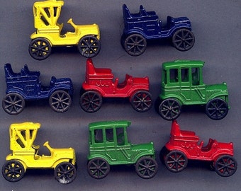 Lot Vintage Miniature Metal Cars c1920s Classic Models