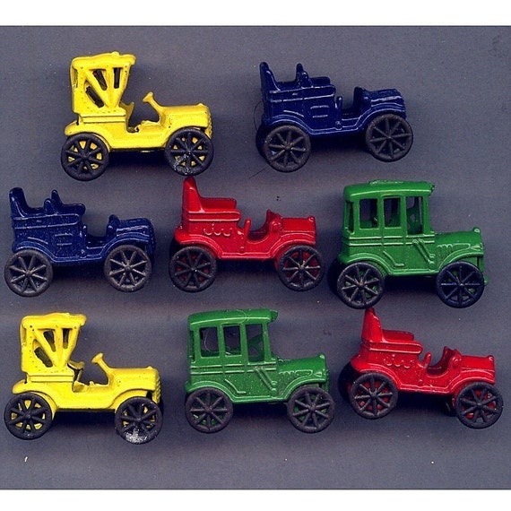 Lot Vintage Miniature Metal Cars C1920s Classic Models