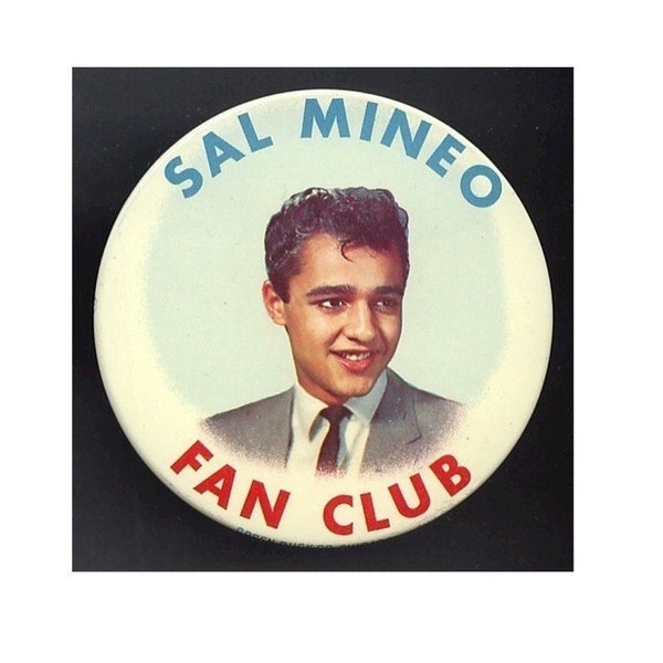 Orig. Vintage 1950s Teen Idol SAL MINEO Fan Club Pin