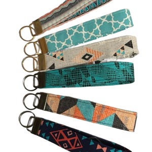 Porte-clés géométrique au poignet | Porte-clés fait main | Tour de poignet Key | Porte-clés au poignet | Mini lanière | Cadeau voiture neuve