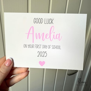 First day of School Good Luck Card | Starting School Card | Good Luck School Card | Year 1 Reception Primary 1 Card | Back to School Card |