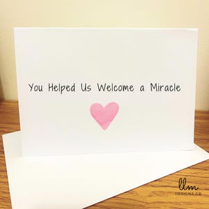 Tarjeta de partera / Tarjeta de agradecimiento por ser nuestra partera / Tarjeta de agradecimiento partera / Tarjeta personalizada para partera / La mejor tarjeta de partera /