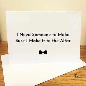 Carte de vœux personnalisée pour le meilleur homme | Serez-vous mon témoin ? | Invitation d'homme d'honneur drôle et classique | de proposition de garçon d'honneur | Fête de mariage