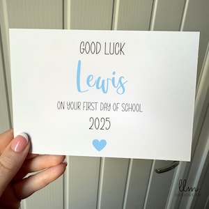 First day of School Good Luck Card | Starting School Card | Good Luck School Card | Year 1 Reception Primary 1 Card | Back to School Card |