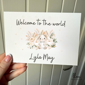 New Baby Card | Personalised New Baby | Newborn Card | New Baby Boy Girl | Welcome to the world | Personalised Greetings Card | Baby Shower