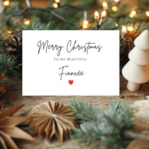 Biglietto di Natale per la fidanzata / Biglietto di Natale per la fidanzata / Regalo di Natale per la fidanzata / Biglietti di Natale per la fidanzata / Biglietto di Natale per la fidanzata